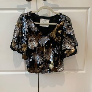 Metallic Sequin top